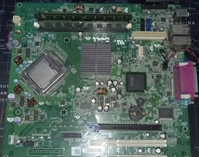 KIT PLACA MÃE 775 DDR3 DELL OPTPLEX  380+ INTEL CORE 2 DUO E7500 2,93 GHz + MEMÓRIA RAM