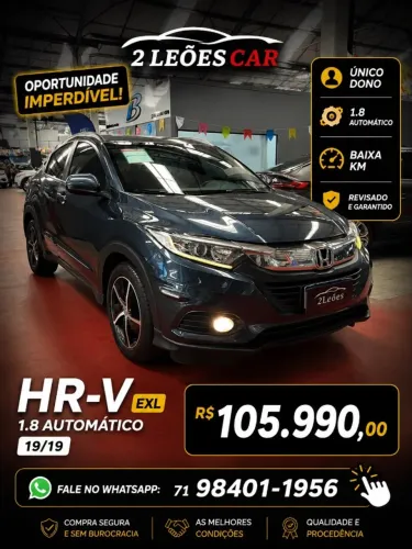 Honda HR-V EXL 1.8 Flexone 16V 5P Aut. 2019