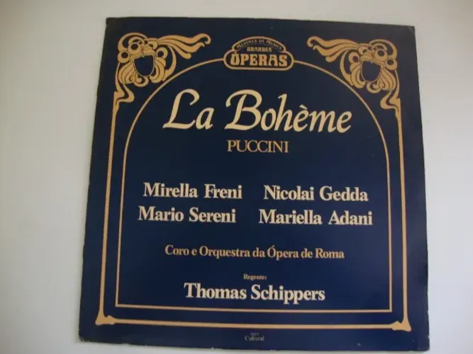 LP Vinil Coleção Mestres da Música Grandes Óperas La Boheme Puccini.