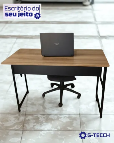 Mesa de Escritório Reforçada 1,1 m NOVA Multiuso para Notebook Computador Estudo Escrivan