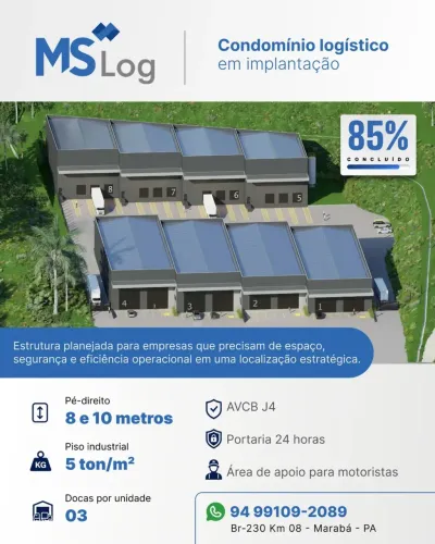 Galpão/Depósito/Armazém para aluguel com 8000 metros quadrados em Nova Marabá - Marabá - P