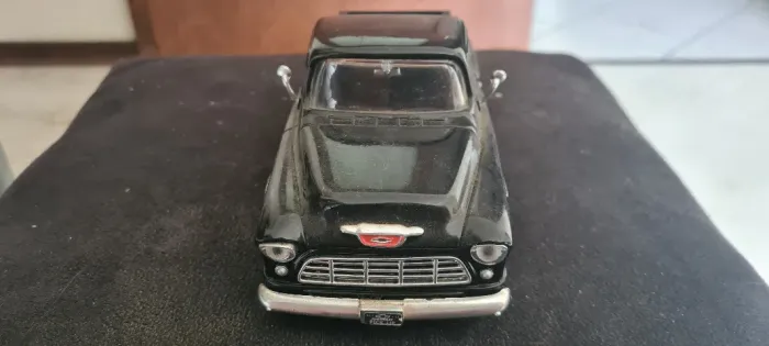 Miniatura Ford Stepside Pickup 1955 1:24 Preta Motormax
