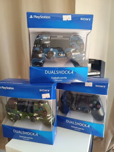 Controle para ps4 camuflado compatível com Pc e tv controle sem fio via Bluetooth 