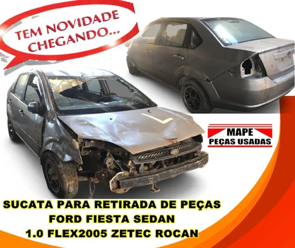 Sucata Ford Fiesta Sedan 2005 1.0 zetec rocan flex - Para Retirada De Peças
