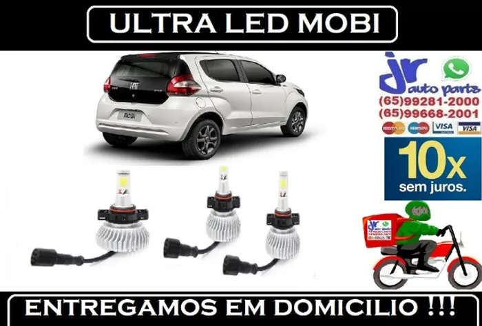 Lampada Ultra LED (Milha) Fiat Mobi6000K 12V 24V