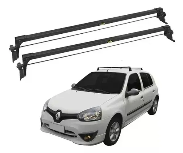 Rack Teto Renault Clio 4PT - Preto Material Aço - VP 936
