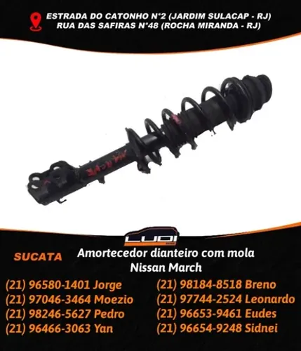 Amortecedor dianteiro com mola Nissan March