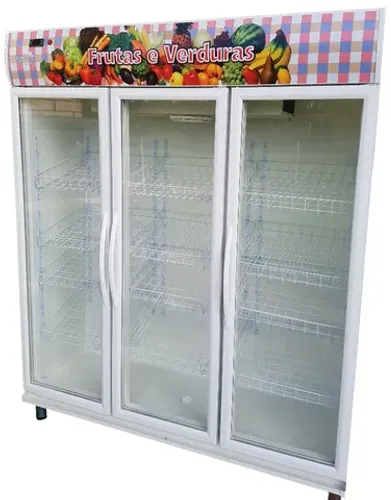 Expositor Frutas e Verduras Refrigerado 3 portas