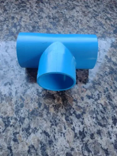 Conexão em T para Canos de Água 50mm azul