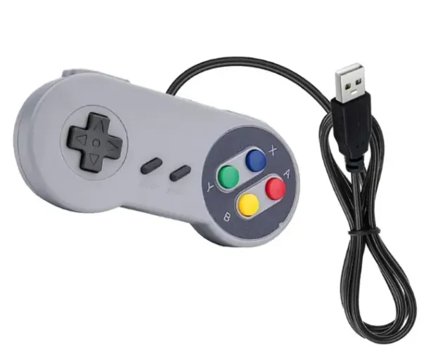 Controle USB estilo Snes Super Nintendo para PC, Mac, Raspberry Pi