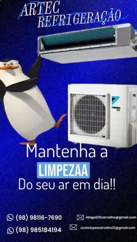manutenção preventiva , manutenção corretiva e instalação de ar condicionado ,centrais etc
