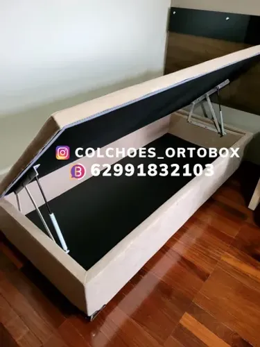 Cama Box Baú Solteiro com um ano de garantia