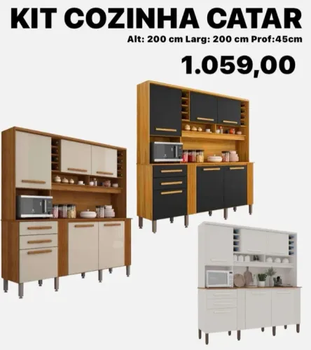 Armário de cozinha catar promoção Black Friday - FRETE GRÁTIS