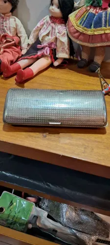 Bolsa Antiga de Mão em Metal Anos 60/70