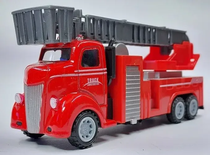 Miniatura Caminhão Truck Construction Ep 1/60 (caixa) Vermelha