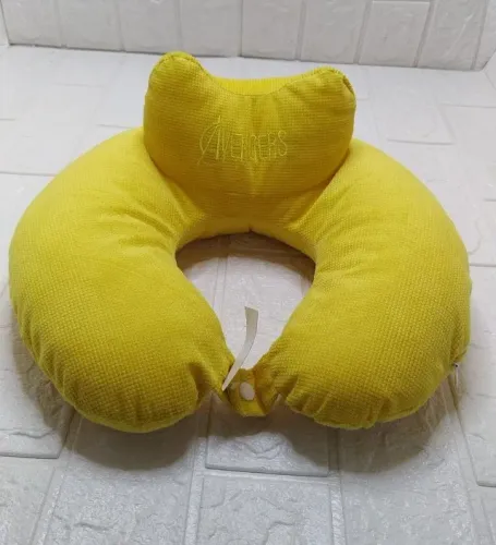 Almofada Protetor De Pescoço 33x26cm Xz-1027 Avengers- Amarelo
