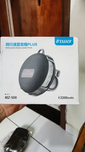 Caixa de Som Bluetooth Inwa MZ-508 com Display de Hora para Ciclistas