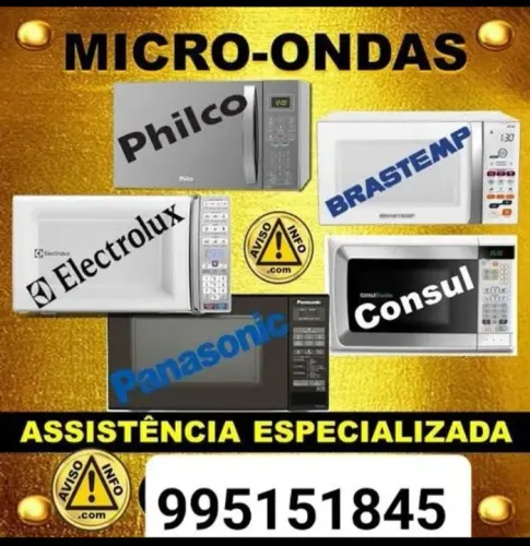 Consertamos seu microondas em sua residência.