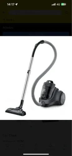 Aspirador De Pó Sem Saco 1600w Ease Easybox Electrolux Silen Cor Cinza 110V