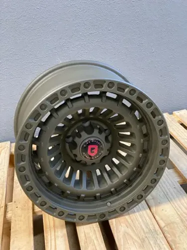 Rodas Off Road Gisa Soldier D3369 Verde Semi-Brilho 5x127 - 17x9 Offset -40