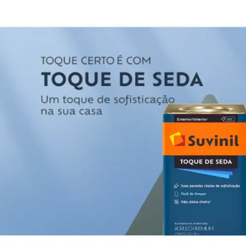 Tinta Suvinil Toque de Seda LATA cores claras