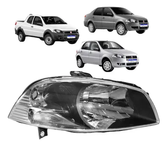 Farol Fiat Palio 2008 2009 2010 2011 2012 Dianteiro Novo L.d