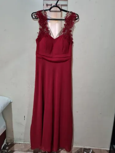 Vestido vermelho longo