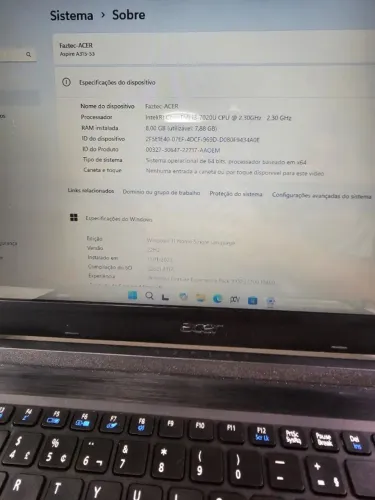 Notebook ACER i3