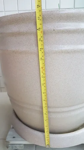 Vaso grande para planta em polietileno