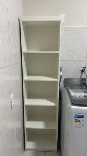 Estante em MDF branca 5 prateleiras