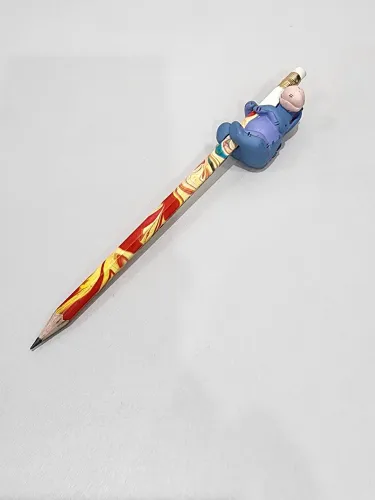 Kit Lápis decorado com borracha  + Eeyore Bisonho Burrinho da turma do Ursinho Pooh 
