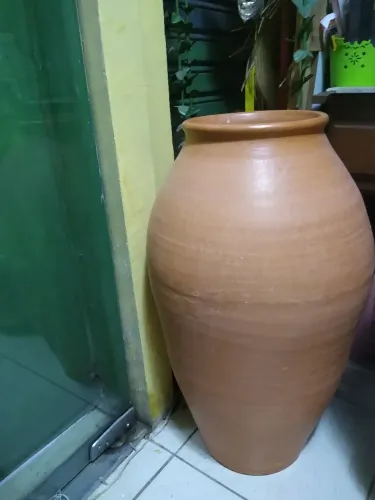 Vaso Decorativo de Cerâmica Marrom