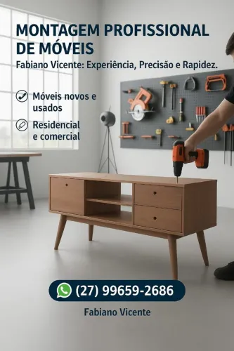 Montador de móveis Serra e região.