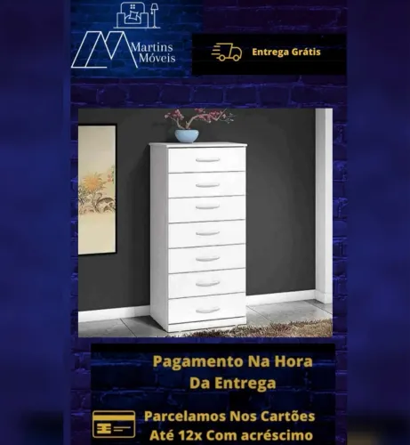 GRANDE PROMOÇÃO CÔMODA 07 GAVETAS ENTREGA GRATIS ACEITA CARTÃO