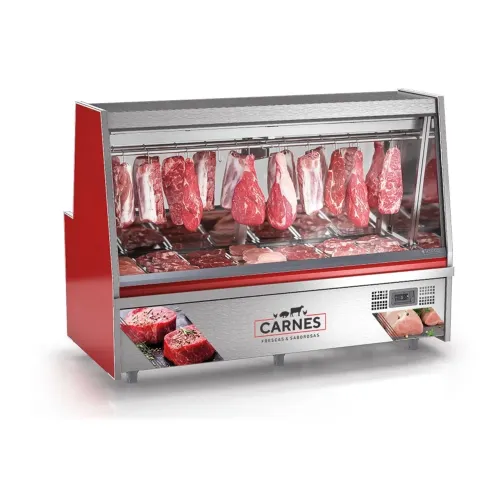 Balcão refrigerado para açougue 2 metros Gelopar