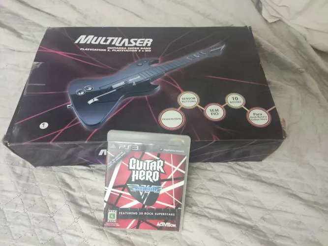 Guitarra Multilaser Super Band para PS3 e PS2 e NINTENDO Wii