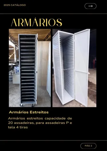 Armários Estreitos P/ Assadeiras - Equipamentos Para Comércio