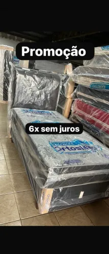 Cama box colchão e base solteiro