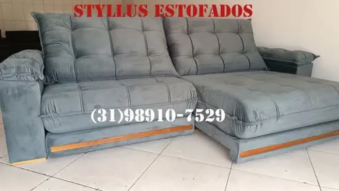 Sofá retrátil com molas ensacadas 