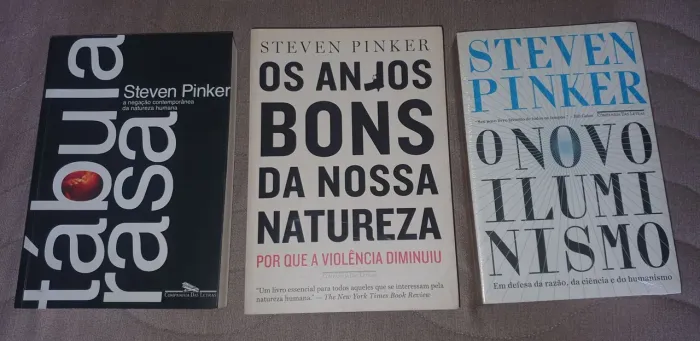 Livros do Steven Pinker - Os Anjos Bons da Nossa Natureza, Tábula Rasa e O Novo Iluminismo