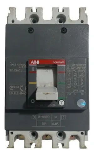Disjuntor Abb A1a 125 Tmf 50-500 3p F F