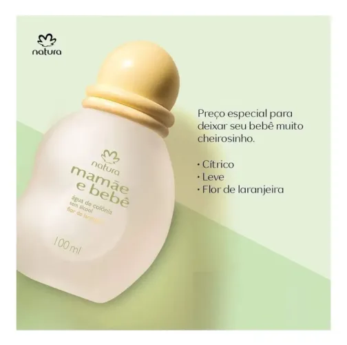 Oferta Colônia Natura Mamãe bebê Flor de Laranjeira