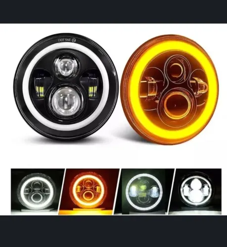 Faróis de LED para Buggy Fyber Jeep Renegade Fusca Kombi Troller