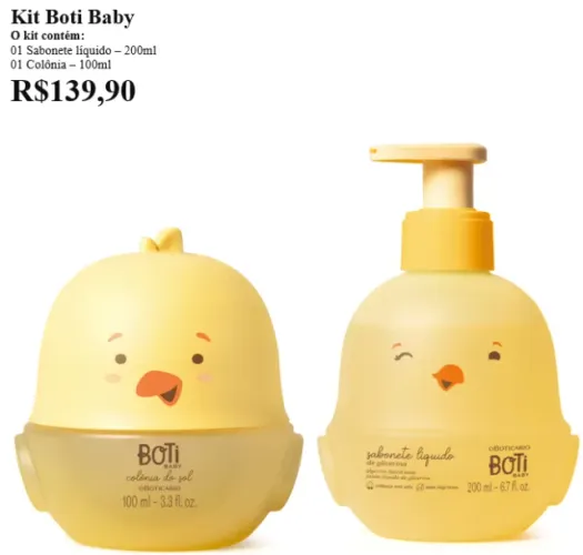 Kit Boti Baby