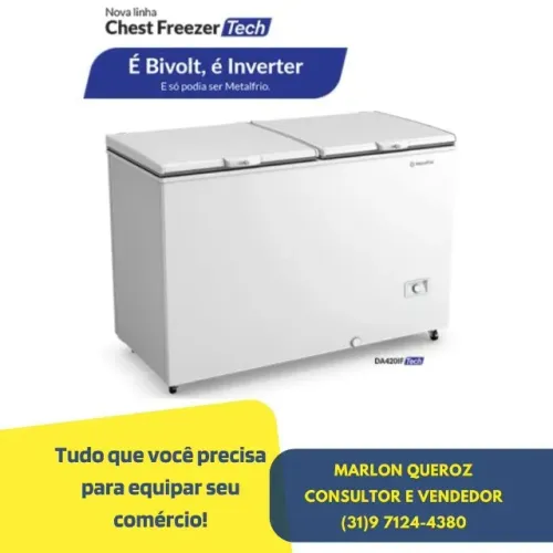 Congelador MetalFrio 565 Litros Bivolt