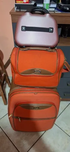 Conjunto de malas de viagem - Laranja