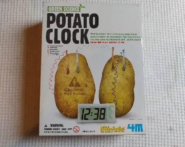 Relógio de Batata Brinquedo Educativo Potato Clock 4M