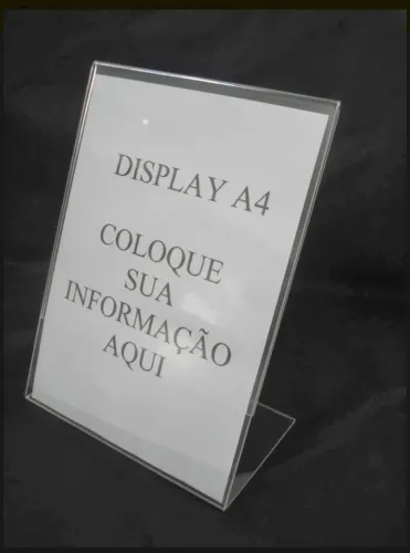 Display de mesa A4 acrílico