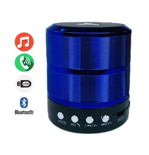 Caixa de som Mini Speaker portátil Bluetooth com cabo USB