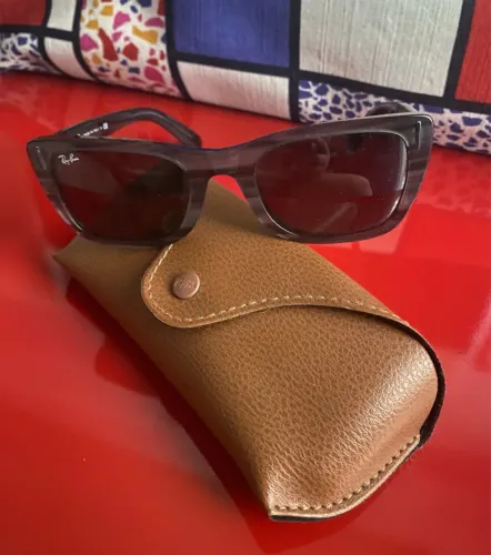 óculos de sol ray ban cinza transparente original